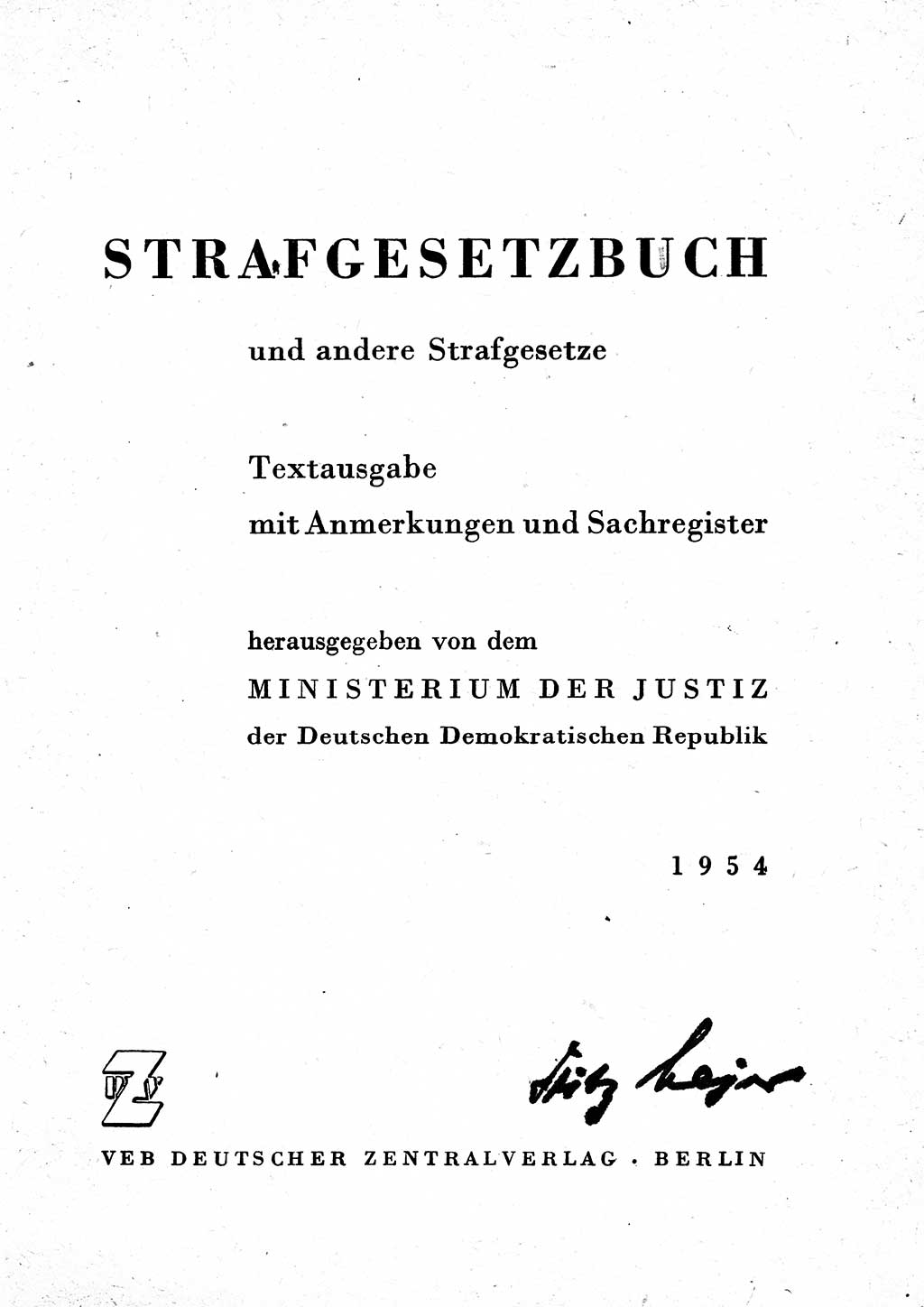 Einleitung Strafgesetzbuch (StGB) und andere Strafgesetze [Deutsche Demokratische Republik (DDR)] 1954, Seite 3 (Einl. StGB Strafges. DDR 1954, S. 3)