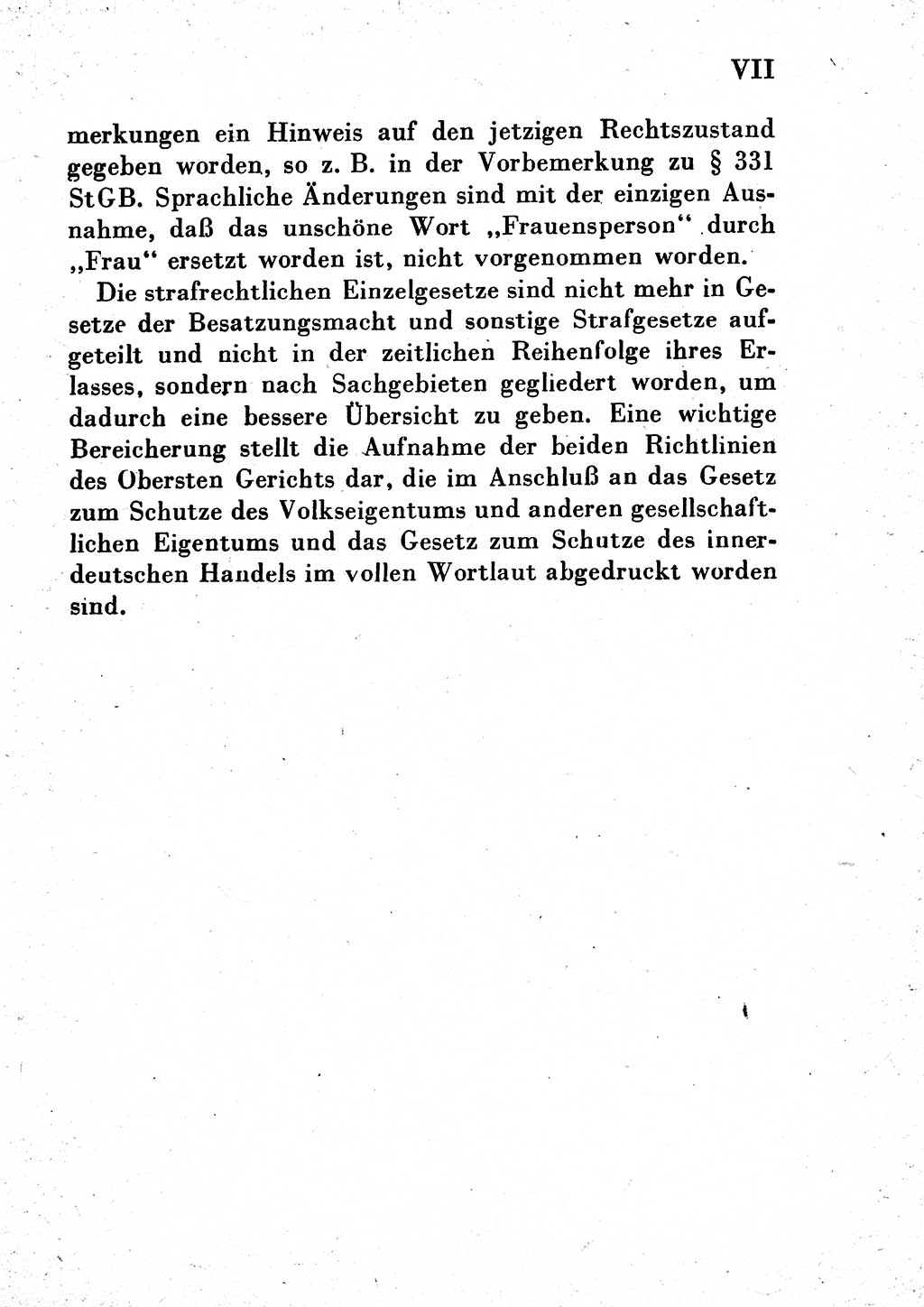 Einleitung Strafgesetzbuch (StGB) und andere Strafgesetze [Deutsche Demokratische Republik (DDR)] 1954, Seite 7 (Einl. StGB Strafges. DDR 1954, S. 7)