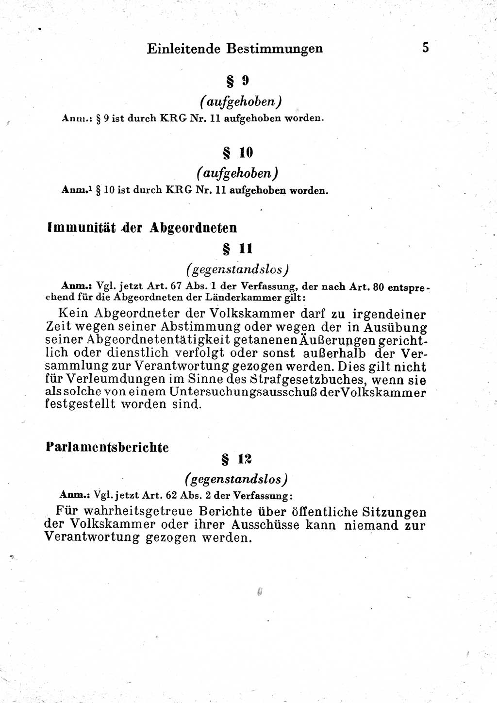 Strafgesetzbuch (StGB) und andere Strafgesetze [Deutsche Demokratische Republik (DDR)] 1954, Seite 5 (StGB Strafges. DDR 1954, S. 5)