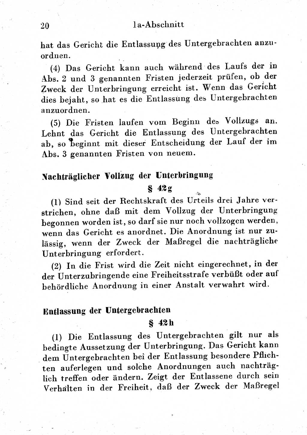 Strafgesetzbuch (StGB) und andere Strafgesetze [Deutsche Demokratische Republik (DDR)] 1954, Seite 20 (StGB Strafges. DDR 1954, S. 20)