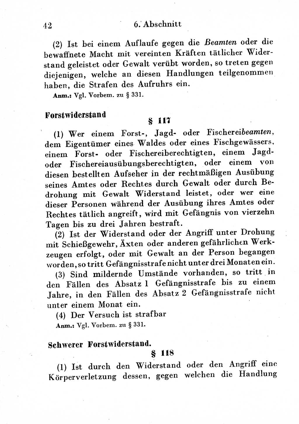 Strafgesetzbuch (StGB) und andere Strafgesetze [Deutsche Demokratische Republik (DDR)] 1954, Seite 42 (StGB Strafges. DDR 1954, S. 42)