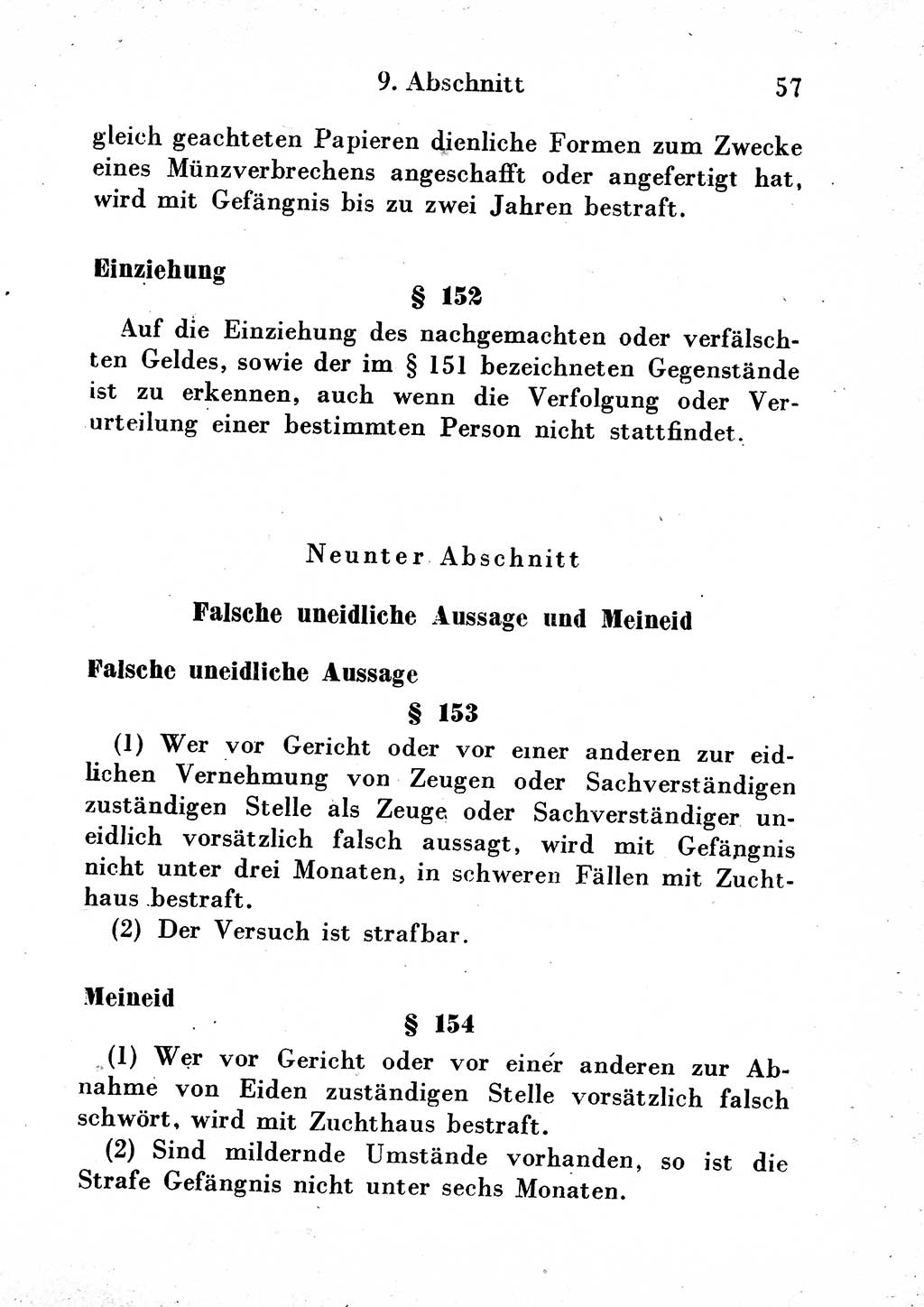 Strafgesetzbuch (StGB) und andere Strafgesetze [Deutsche Demokratische Republik (DDR)] 1954, Seite 57 (StGB Strafges. DDR 1954, S. 57)