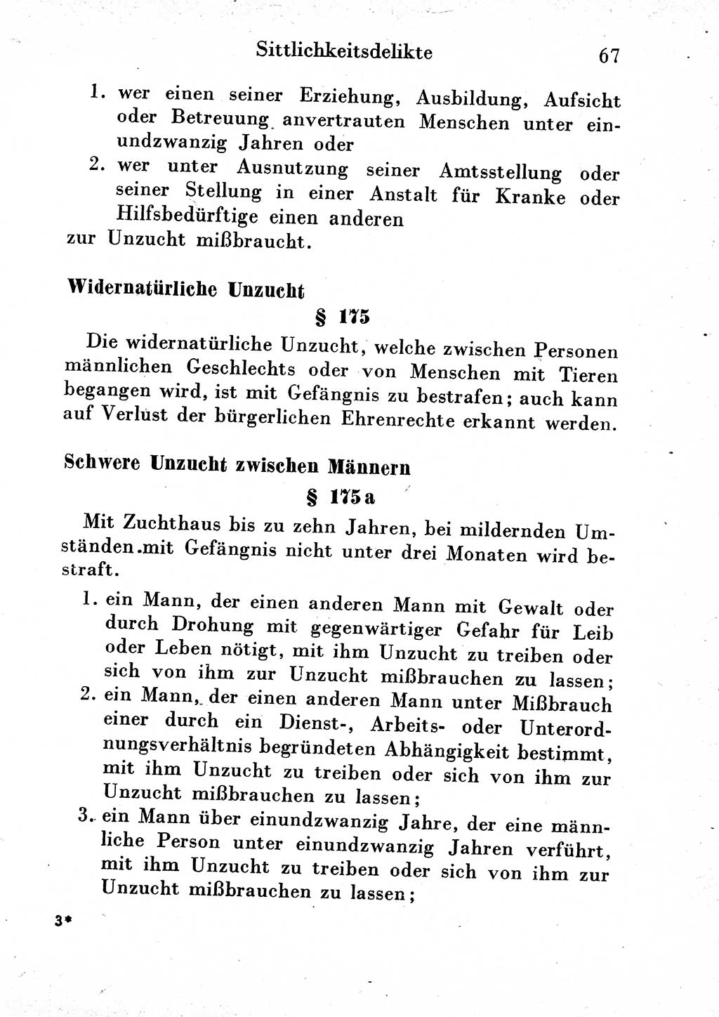 Strafgesetzbuch (StGB) und andere Strafgesetze [Deutsche Demokratische Republik (DDR)] 1954, Seite 67 (StGB Strafges. DDR 1954, S. 67)
