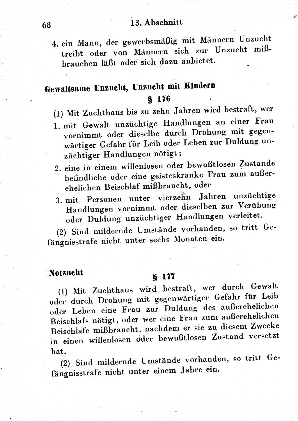 Strafgesetzbuch (StGB) und andere Strafgesetze [Deutsche Demokratische Republik (DDR)] 1954, Seite 68 (StGB Strafges. DDR 1954, S. 68)