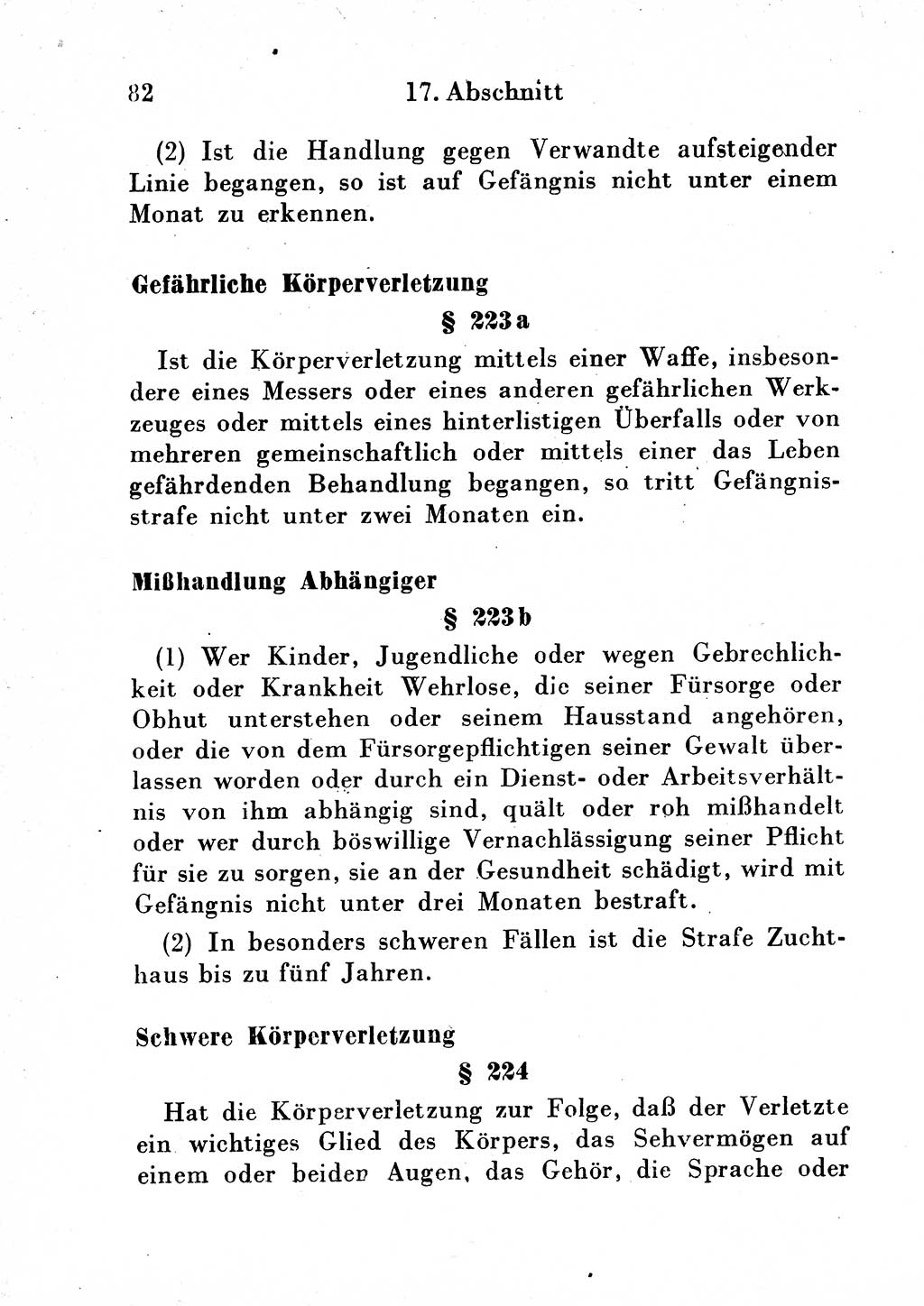 Strafgesetzbuch (StGB) und andere Strafgesetze [Deutsche Demokratische Republik (DDR)] 1954, Seite 82 (StGB Strafges. DDR 1954, S. 82)