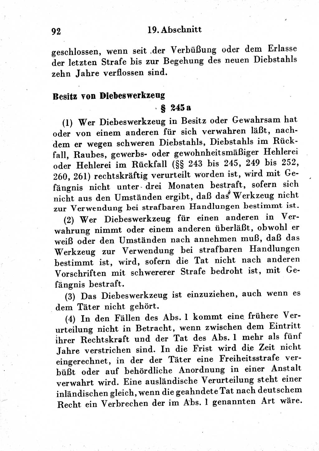 Strafgesetzbuch (StGB) und andere Strafgesetze [Deutsche Demokratische Republik (DDR)] 1954, Seite 92 (StGB Strafges. DDR 1954, S. 92)