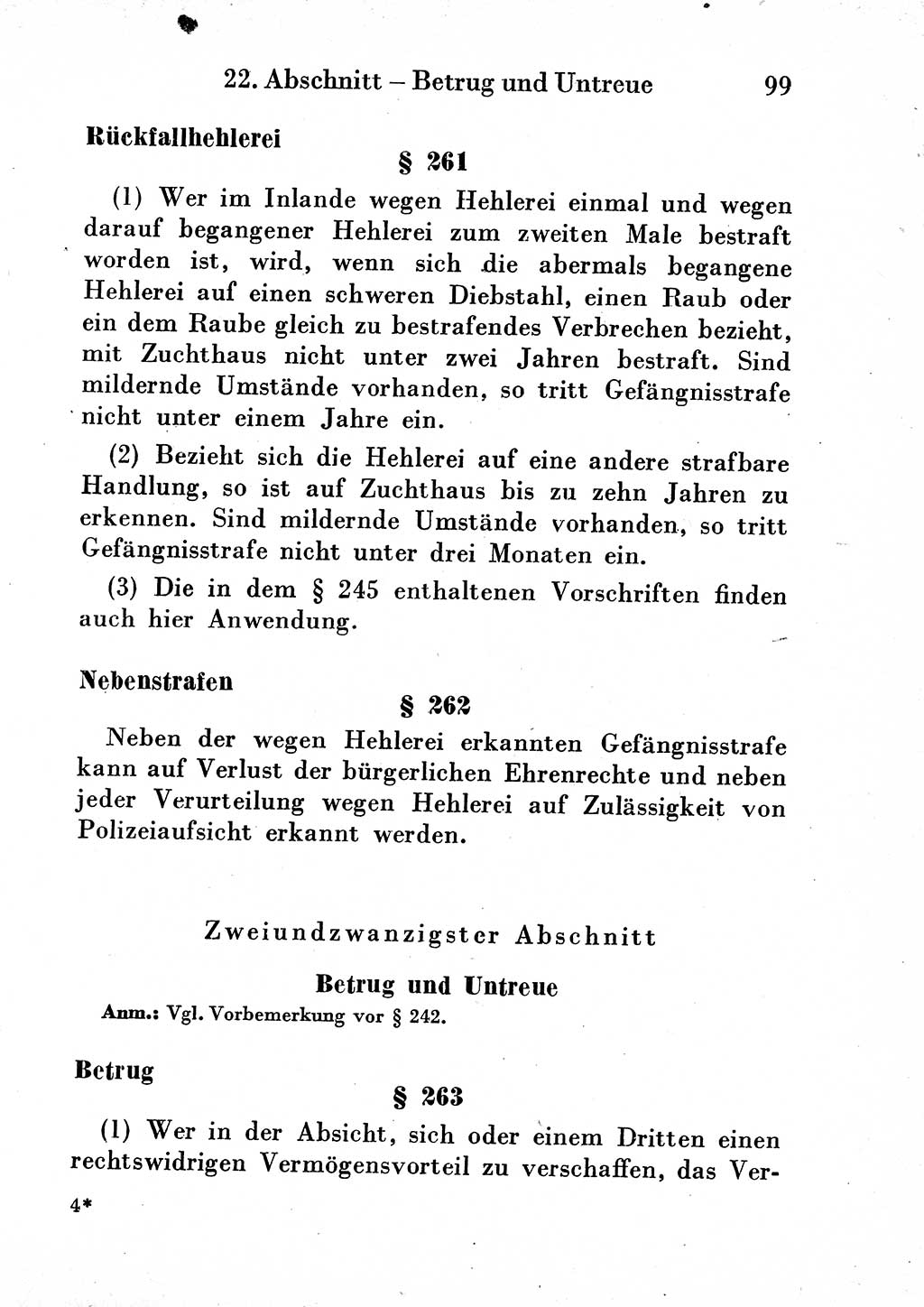 Strafgesetzbuch (StGB) und andere Strafgesetze [Deutsche Demokratische Republik (DDR)] 1954, Seite 99 (StGB Strafges. DDR 1954, S. 99)
