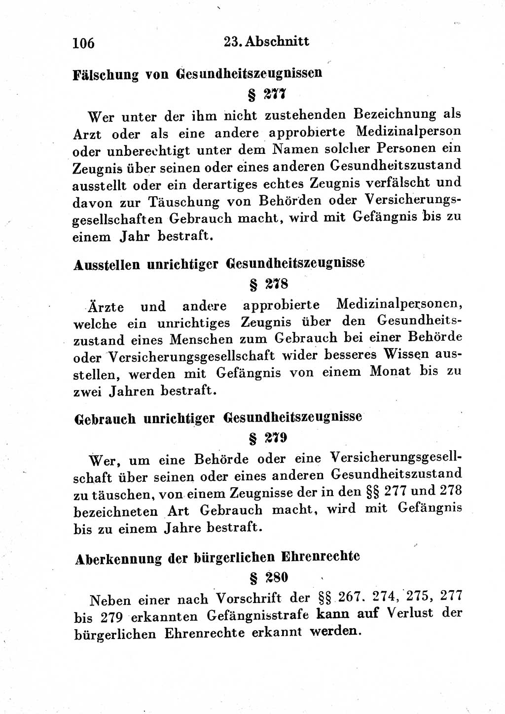 Strafgesetzbuch (StGB) und andere Strafgesetze [Deutsche Demokratische Republik (DDR)] 1954, Seite 106 (StGB Strafges. DDR 1954, S. 106)