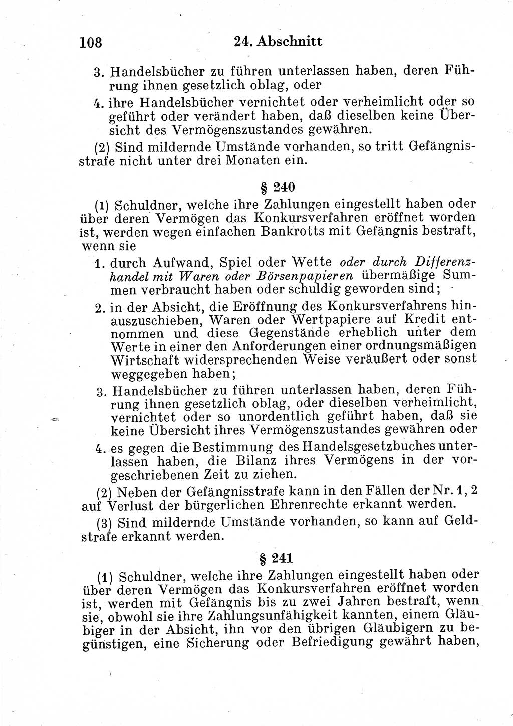 Strafgesetzbuch (StGB) und andere Strafgesetze [Deutsche Demokratische Republik (DDR)] 1954, Seite 108 (StGB Strafges. DDR 1954, S. 108)