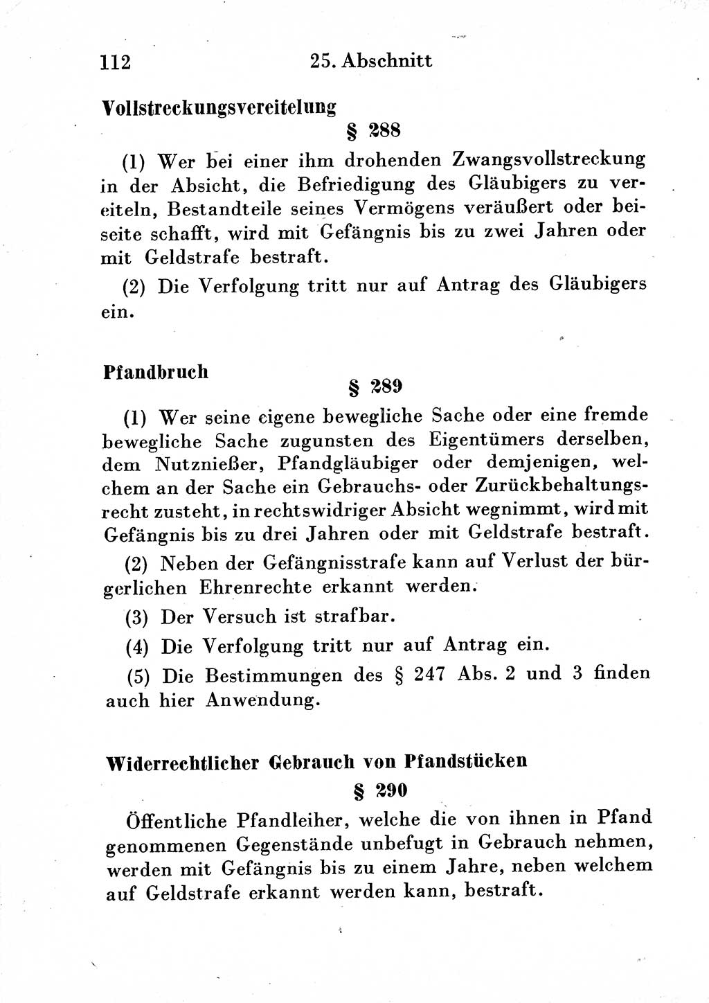 Strafgesetzbuch (StGB) und andere Strafgesetze [Deutsche Demokratische Republik (DDR)] 1954, Seite 112 (StGB Strafges. DDR 1954, S. 112)