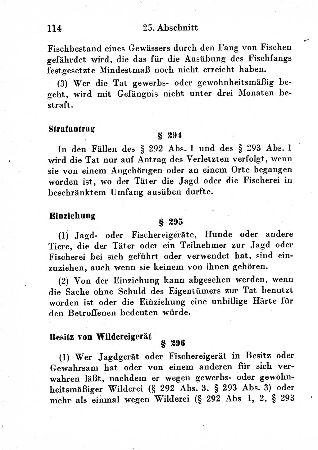 Strafgesetzbuch (StGB) und andere Strafgesetze [Deutsche Demokratische Republik (DDR)] 1954, Seite 114 (StGB Strafges. DDR 1954, S. 114)