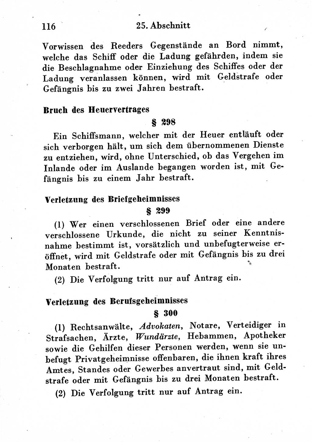Strafgesetzbuch (StGB) und andere Strafgesetze [Deutsche Demokratische Republik (DDR)] 1954, Seite 116 (StGB Strafges. DDR 1954, S. 116)