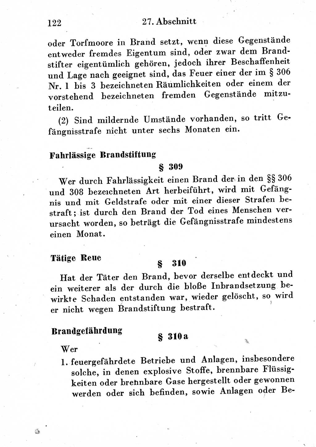 Strafgesetzbuch (StGB) und andere Strafgesetze [Deutsche Demokratische Republik (DDR)] 1954, Seite 122 (StGB Strafges. DDR 1954, S. 122)