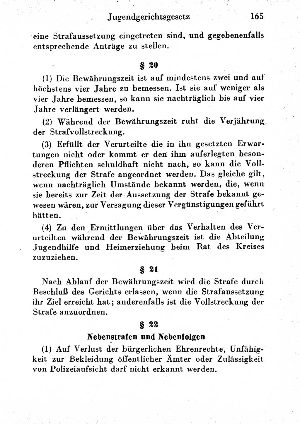 Strafgesetzbuch (StGB) und andere Strafgesetze [Deutsche Demokratische Republik (DDR)] 1954, Seite 165 (StGB Strafges. DDR 1954, S. 165)