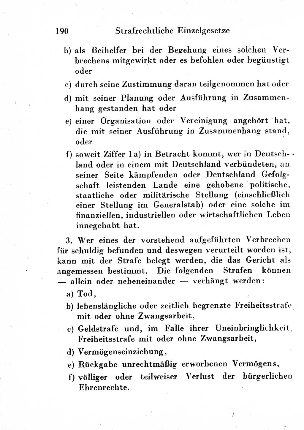 Strafgesetzbuch (StGB) und andere Strafgesetze [Deutsche Demokratische Republik (DDR)] 1954, Seite 190 (StGB Strafges. DDR 1954, S. 190)