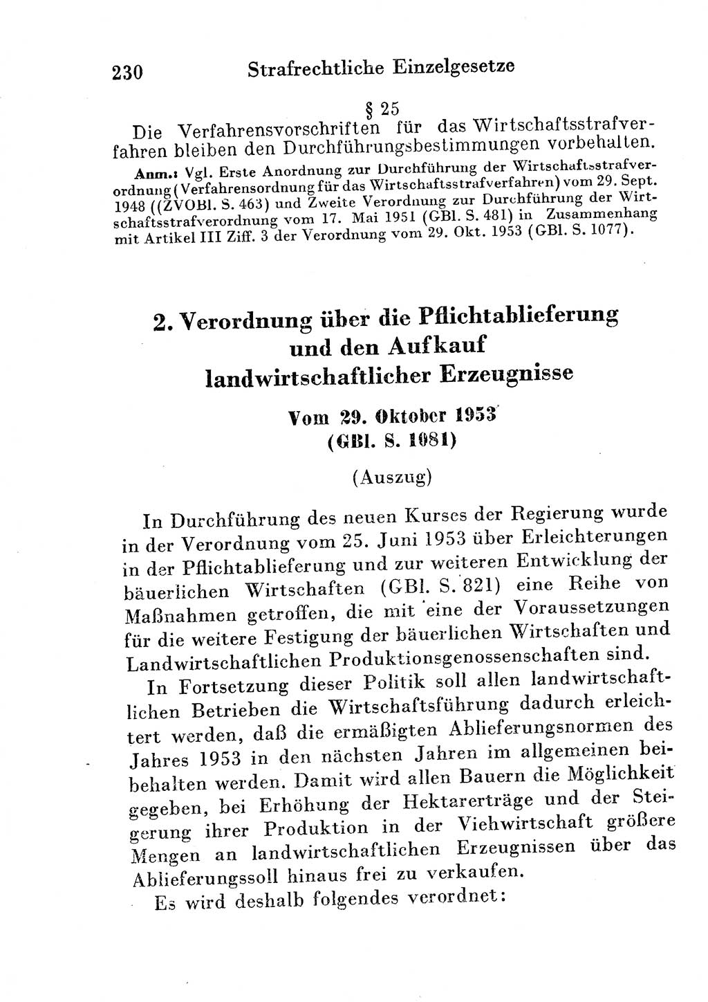 Strafgesetzbuch (StGB) und andere Strafgesetze [Deutsche Demokratische Republik (DDR)] 1954, Seite 230 (StGB Strafges. DDR 1954, S. 230)