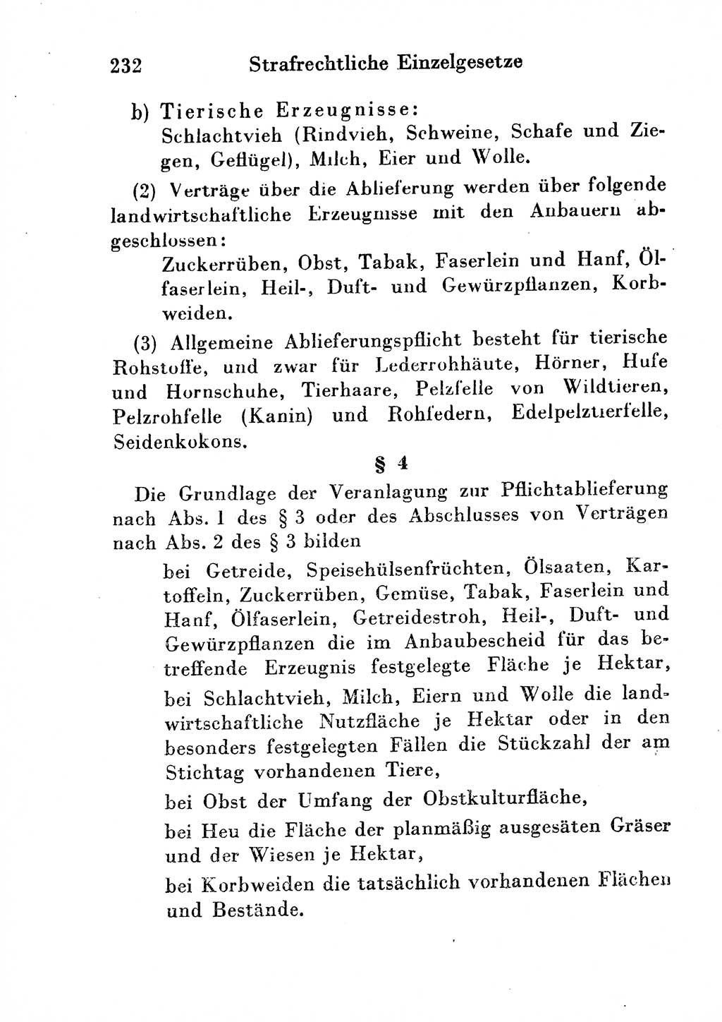 Strafgesetzbuch (StGB) und andere Strafgesetze [Deutsche Demokratische Republik (DDR)] 1954, Seite 232 (StGB Strafges. DDR 1954, S. 232)