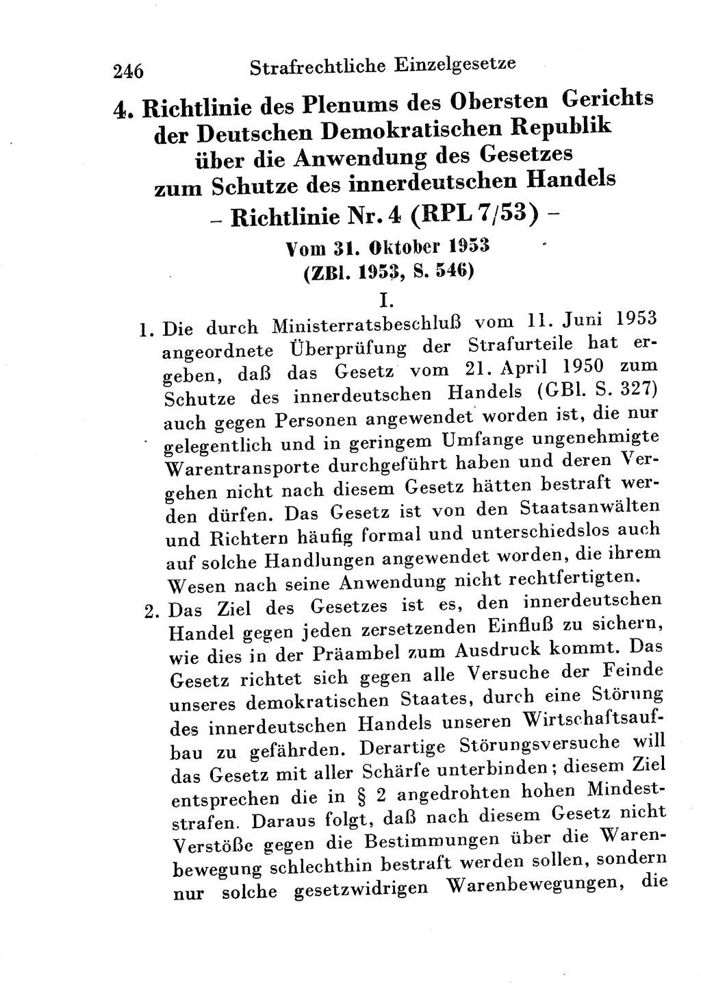 Strafgesetzbuch (StGB) und andere Strafgesetze [Deutsche Demokratische Republik (DDR)] 1954, Seite 246 (StGB Strafges. DDR 1954, S. 246)