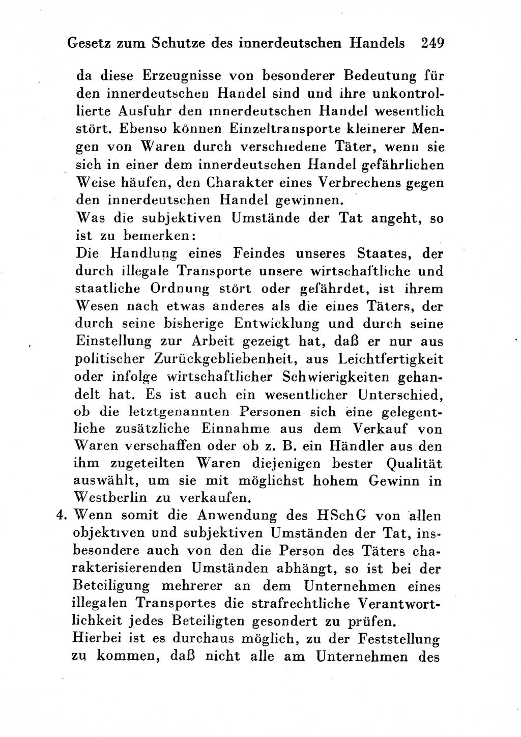 Strafgesetzbuch (StGB) und andere Strafgesetze [Deutsche Demokratische Republik (DDR)] 1954, Seite 249 (StGB Strafges. DDR 1954, S. 249)