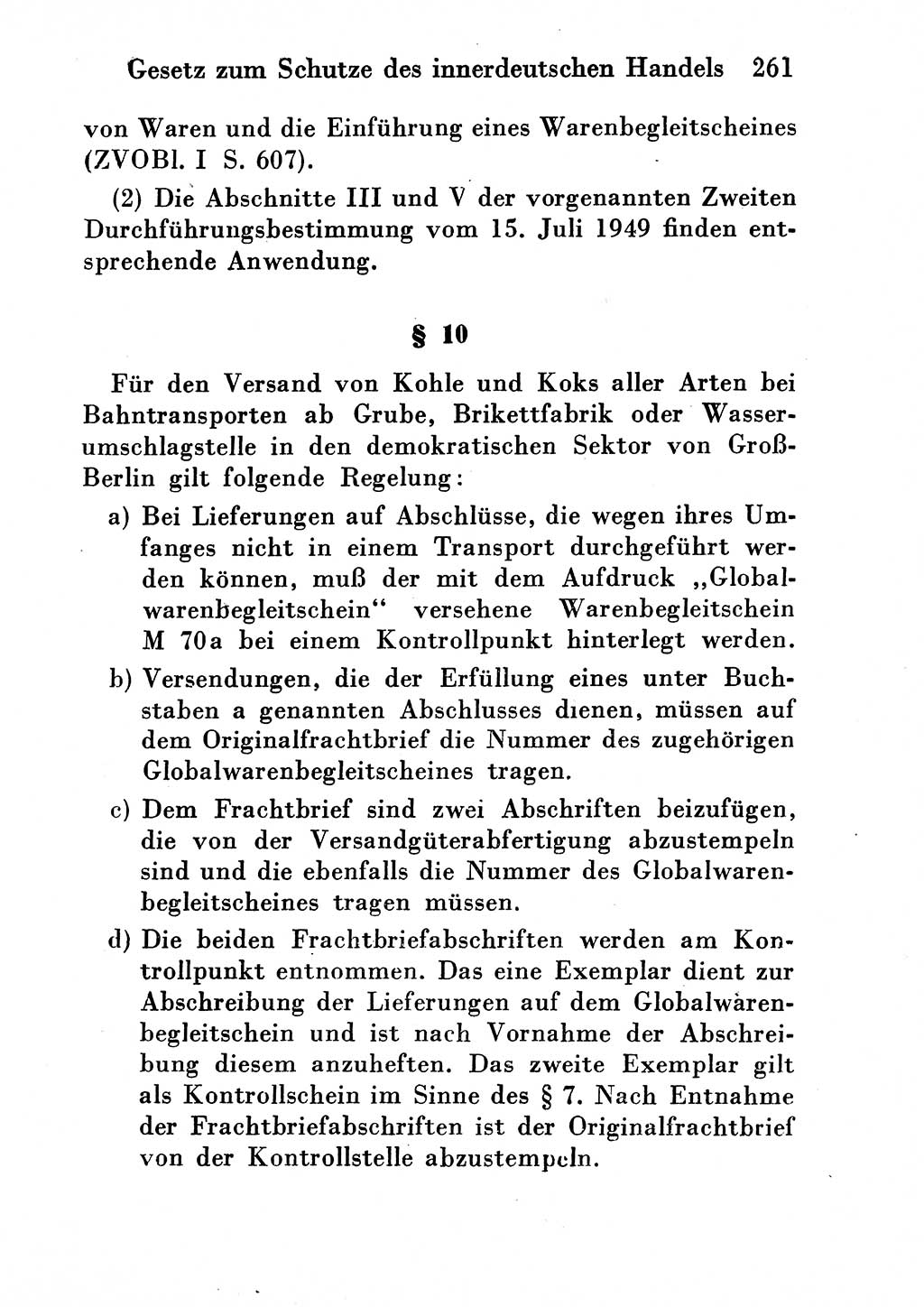 Strafgesetzbuch (StGB) und andere Strafgesetze [Deutsche Demokratische Republik (DDR)] 1954, Seite 261 (StGB Strafges. DDR 1954, S. 261)