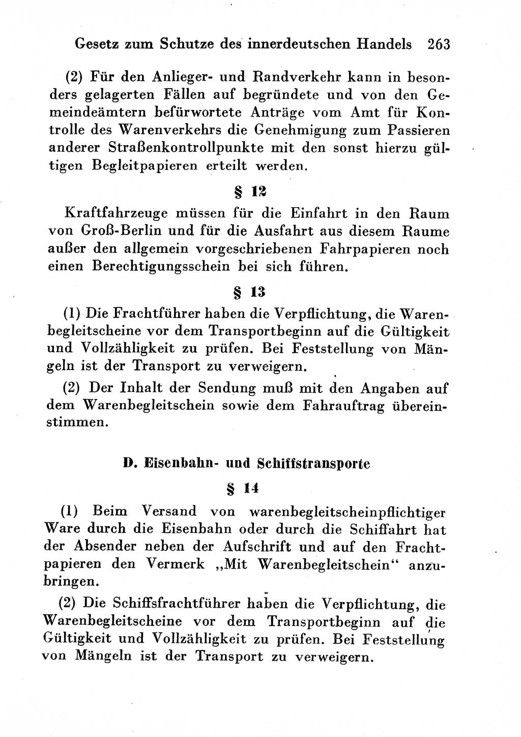Strafgesetzbuch (StGB) und andere Strafgesetze [Deutsche Demokratische Republik (DDR)] 1954, Seite 263 (StGB Strafges. DDR 1954, S. 263)