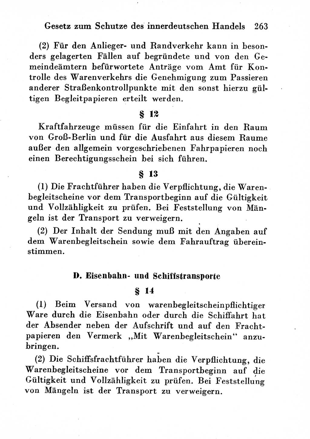 Strafgesetzbuch (StGB) und andere Strafgesetze [Deutsche Demokratische Republik (DDR)] 1954, Seite 263 (StGB Strafges. DDR 1954, S. 263)
