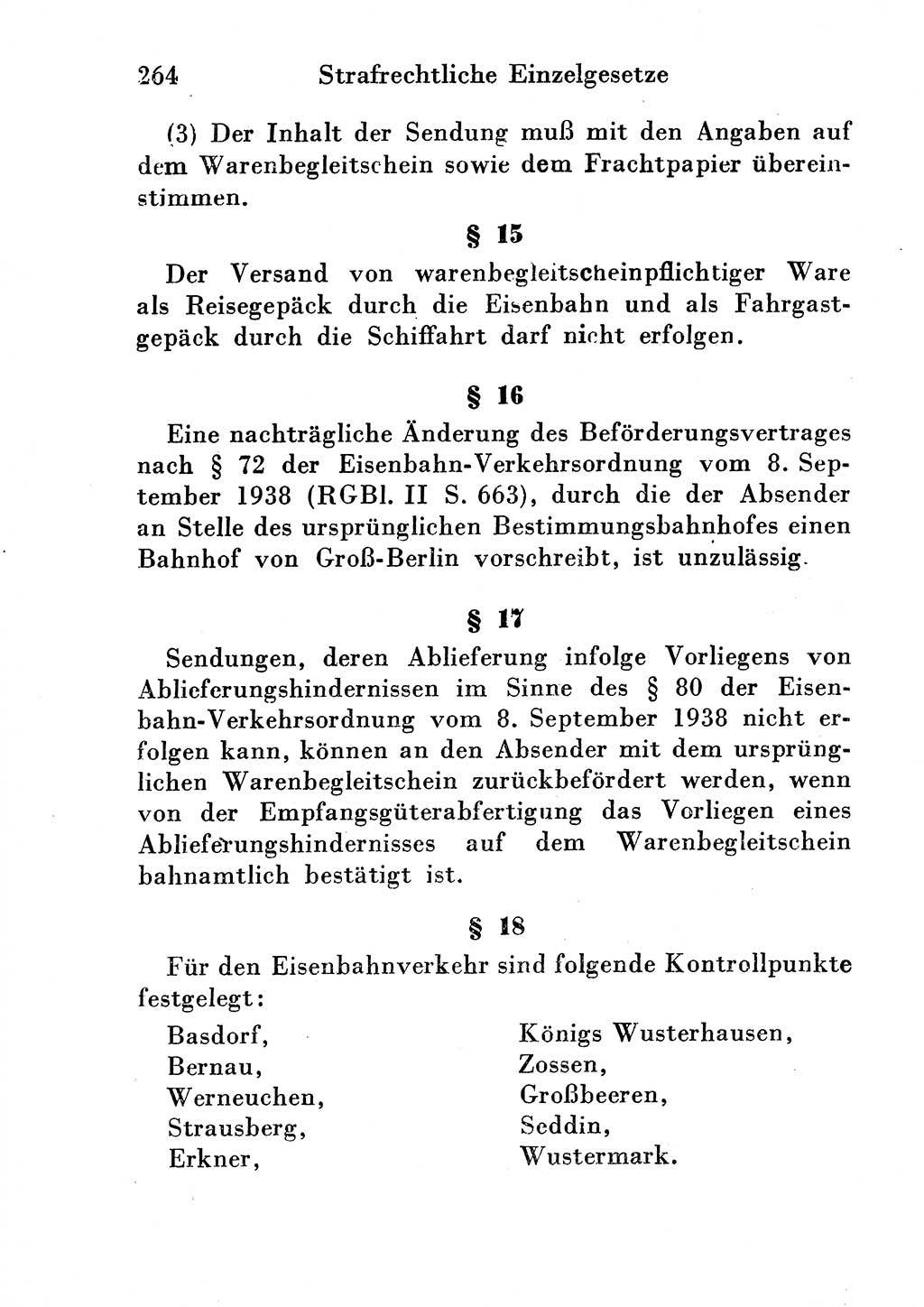 Strafgesetzbuch (StGB) und andere Strafgesetze [Deutsche Demokratische Republik (DDR)] 1954, Seite 264 (StGB Strafges. DDR 1954, S. 264)
