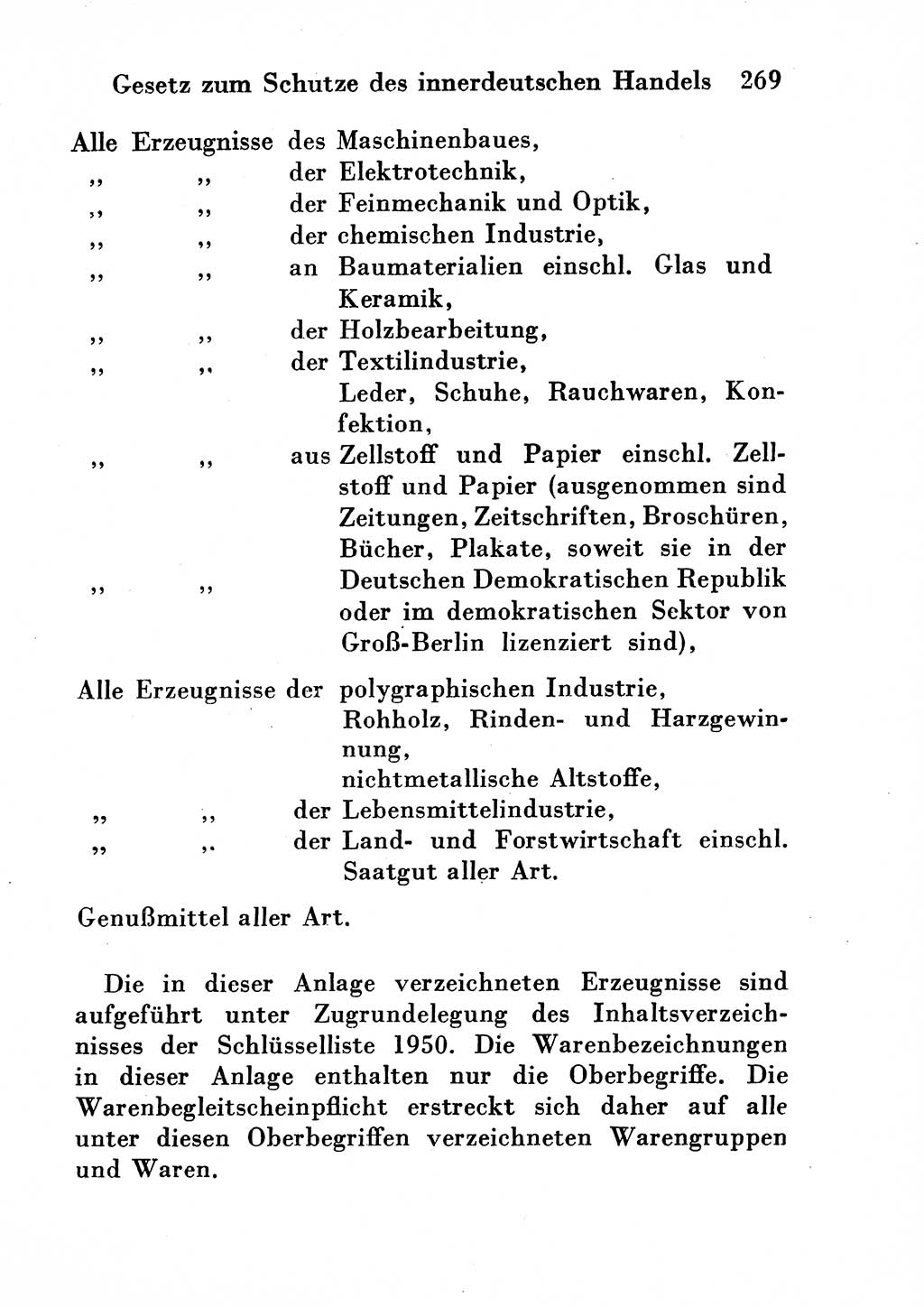 Strafgesetzbuch (StGB) und andere Strafgesetze [Deutsche Demokratische Republik (DDR)] 1954, Seite 269 (StGB Strafges. DDR 1954, S. 269)