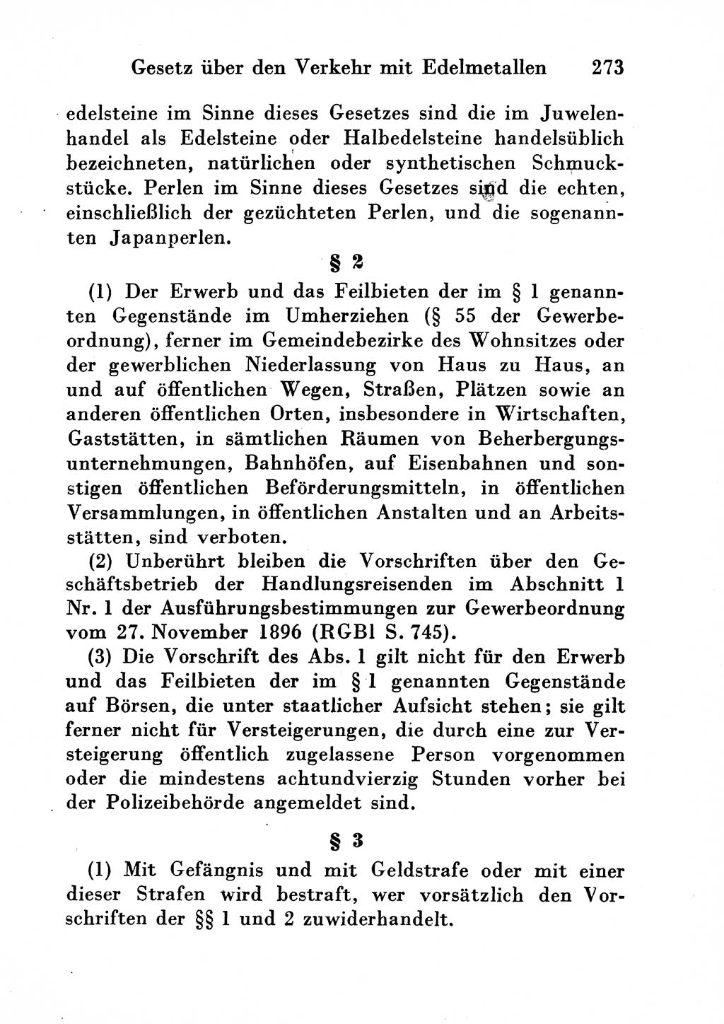 Strafgesetzbuch (StGB) und andere Strafgesetze [Deutsche Demokratische Republik (DDR)] 1954, Seite 273 (StGB Strafges. DDR 1954, S. 273)