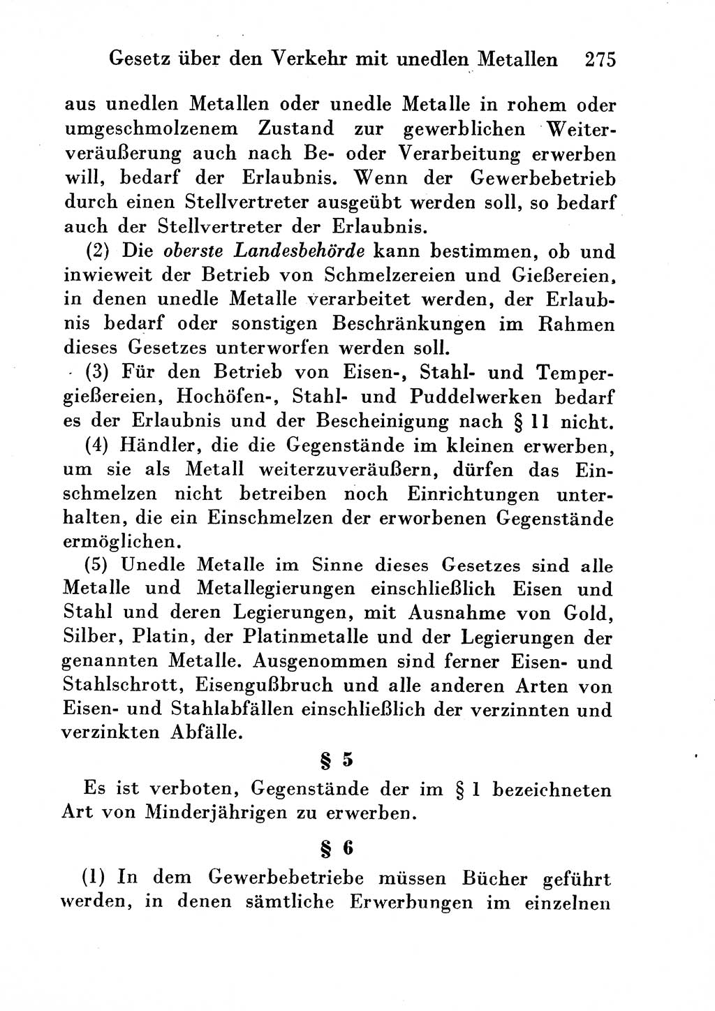 Strafgesetzbuch (StGB) und andere Strafgesetze [Deutsche Demokratische Republik (DDR)] 1954, Seite 275 (StGB Strafges. DDR 1954, S. 275)
