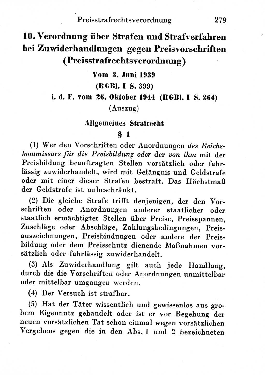 Strafgesetzbuch (StGB) und andere Strafgesetze [Deutsche Demokratische Republik (DDR)] 1954, Seite 279 (StGB Strafges. DDR 1954, S. 279)