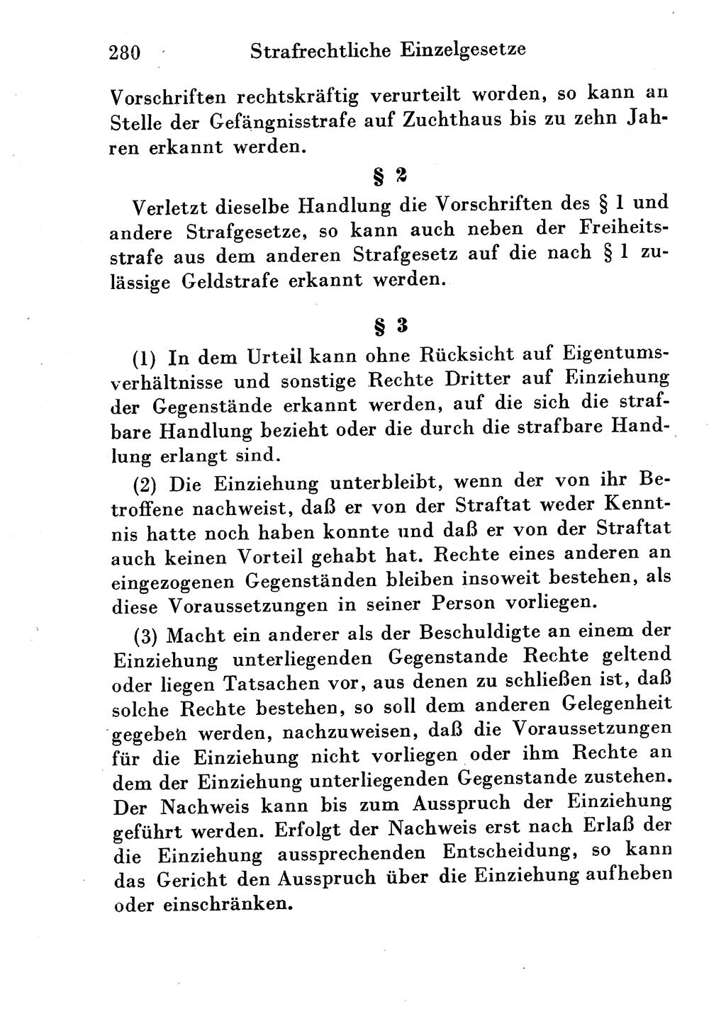 Strafgesetzbuch (StGB) und andere Strafgesetze [Deutsche Demokratische Republik (DDR)] 1954, Seite 280 (StGB Strafges. DDR 1954, S. 280)