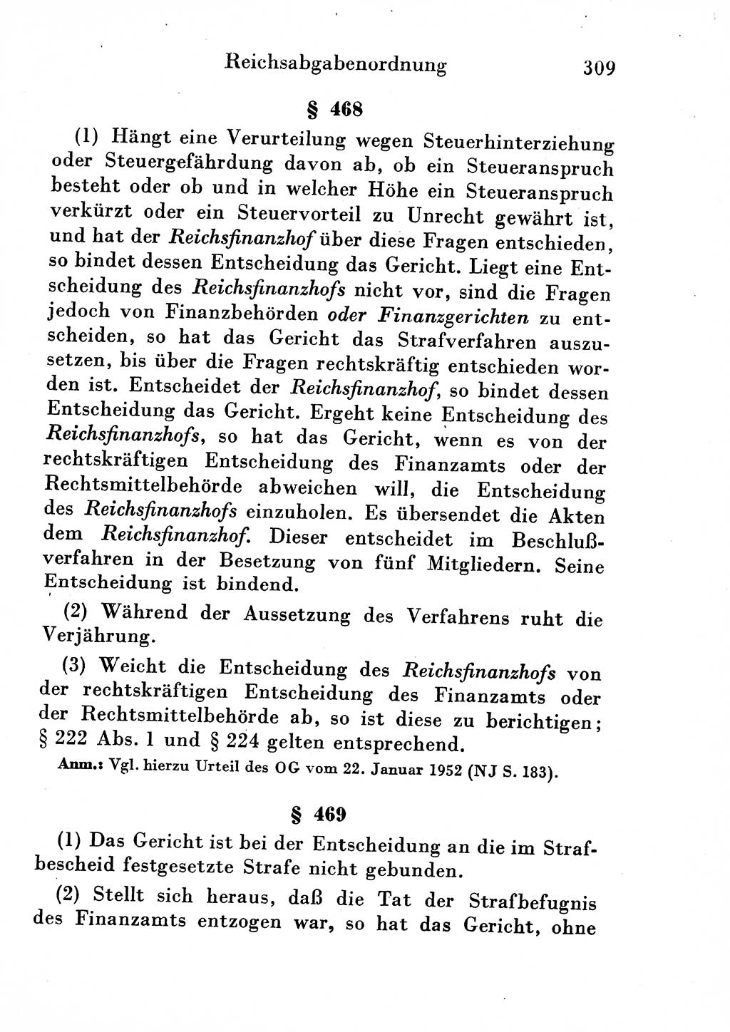 Strafgesetzbuch (StGB) und andere Strafgesetze [Deutsche Demokratische Republik (DDR)] 1954, Seite 309 (StGB Strafges. DDR 1954, S. 309)