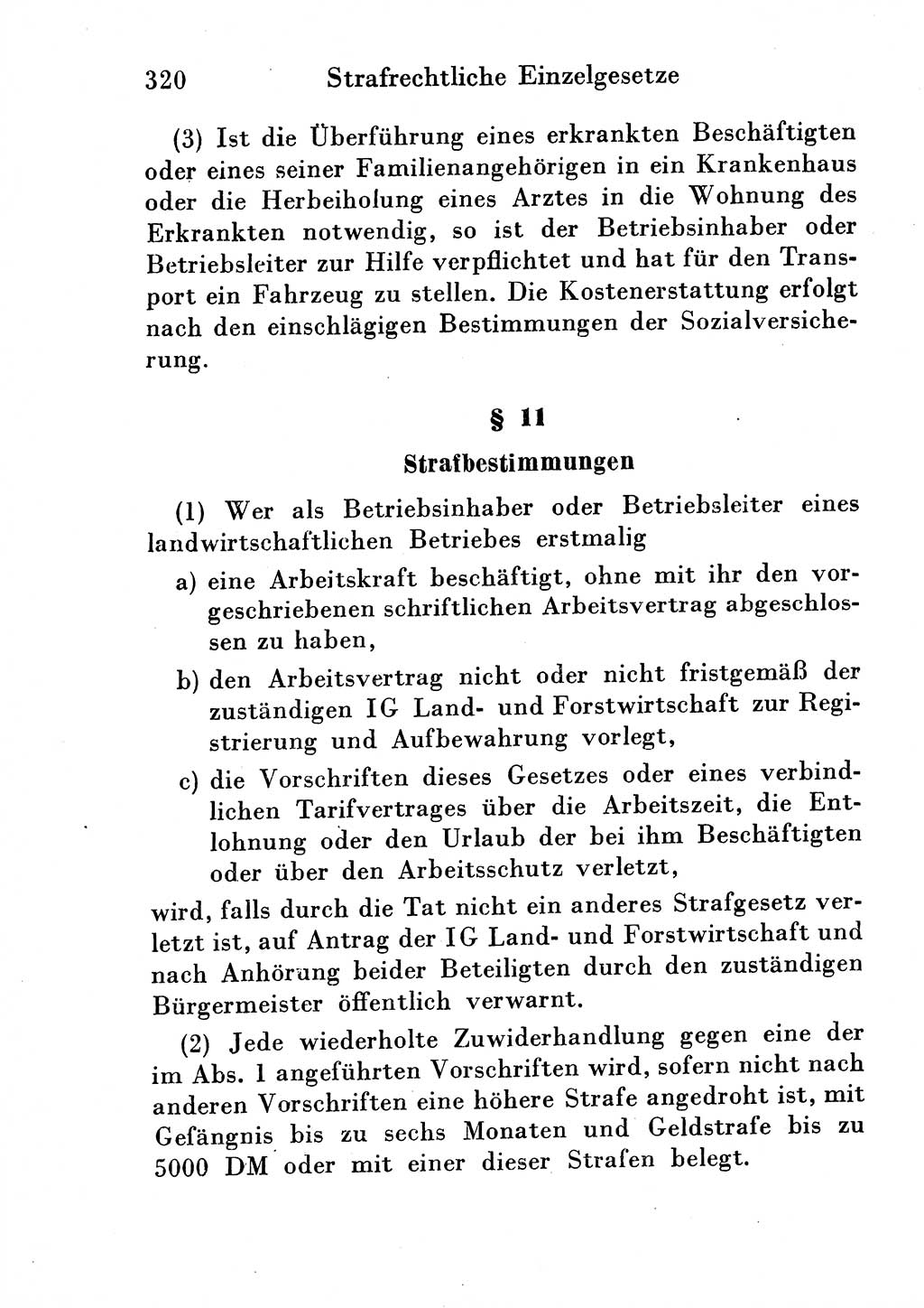 Strafgesetzbuch (StGB) und andere Strafgesetze [Deutsche Demokratische Republik (DDR)] 1954, Seite 320 (StGB Strafges. DDR 1954, S. 320)