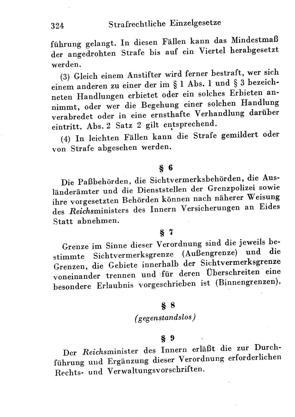 Strafgesetzbuch (StGB) und andere Strafgesetze [Deutsche Demokratische Republik (DDR)] 1954, Seite 324 (StGB Strafges. DDR 1954, S. 324)