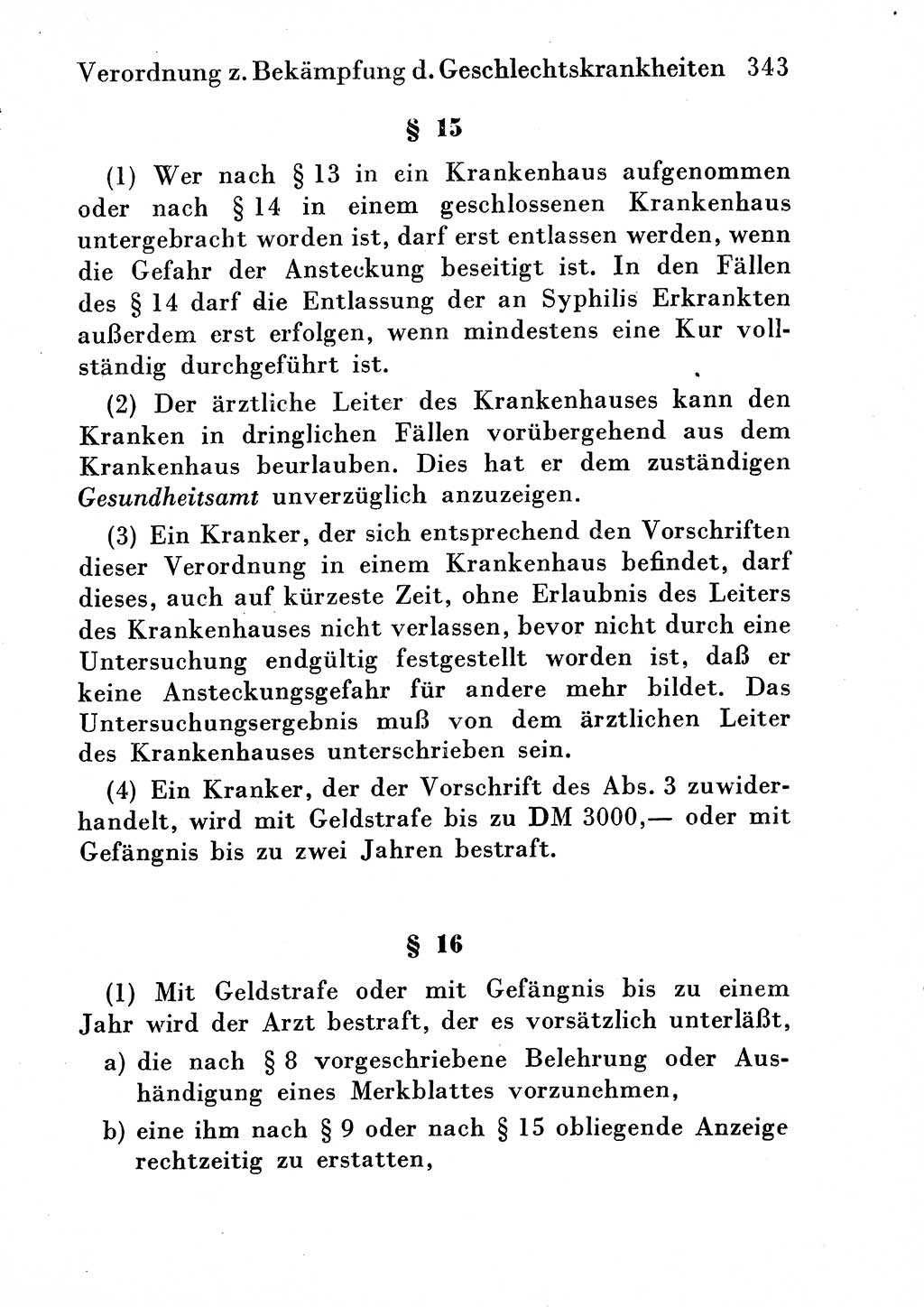 Strafgesetzbuch (StGB) und andere Strafgesetze [Deutsche Demokratische Republik (DDR)] 1954, Seite 343 (StGB Strafges. DDR 1954, S. 343)