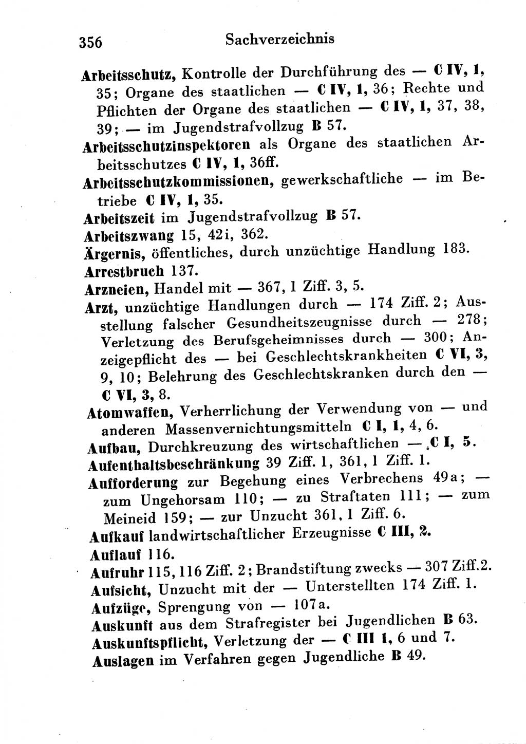 Strafgesetzbuch (StGB) und andere Strafgesetze [Deutsche Demokratische Republik (DDR)] 1954, Seite 356 (StGB Strafges. DDR 1954, S. 356)