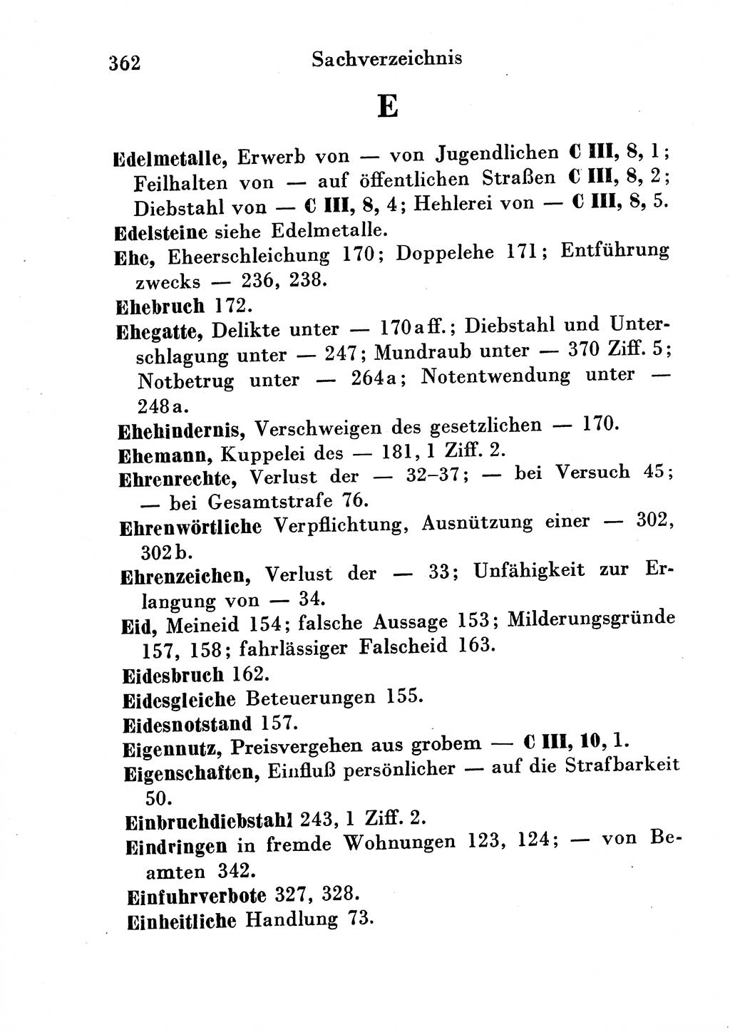 Strafgesetzbuch (StGB) und andere Strafgesetze [Deutsche Demokratische Republik (DDR)] 1954, Seite 362 (StGB Strafges. DDR 1954, S. 362)
