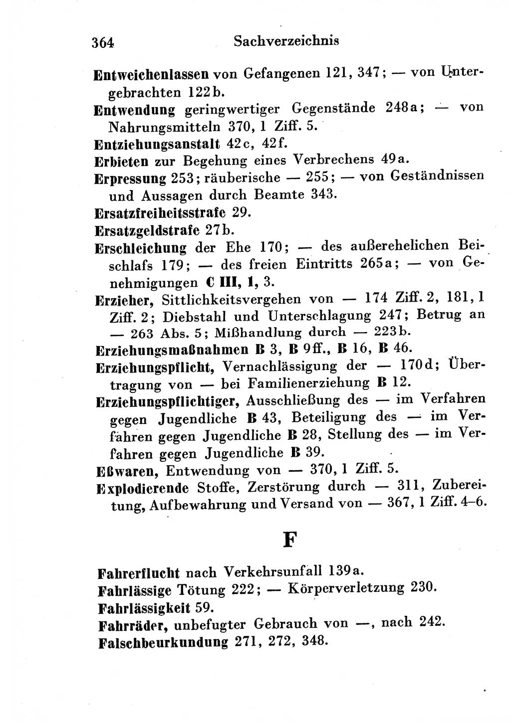 Strafgesetzbuch (StGB) und andere Strafgesetze [Deutsche Demokratische Republik (DDR)] 1954, Seite 364 (StGB Strafges. DDR 1954, S. 364)