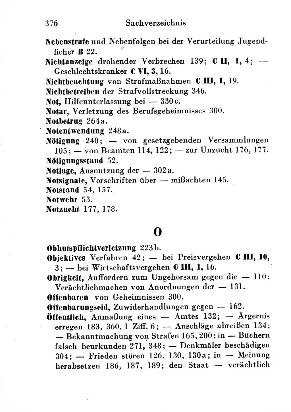 Strafgesetzbuch (StGB) und andere Strafgesetze [Deutsche Demokratische Republik (DDR)] 1954, Seite 376 (StGB Strafges. DDR 1954, S. 376)