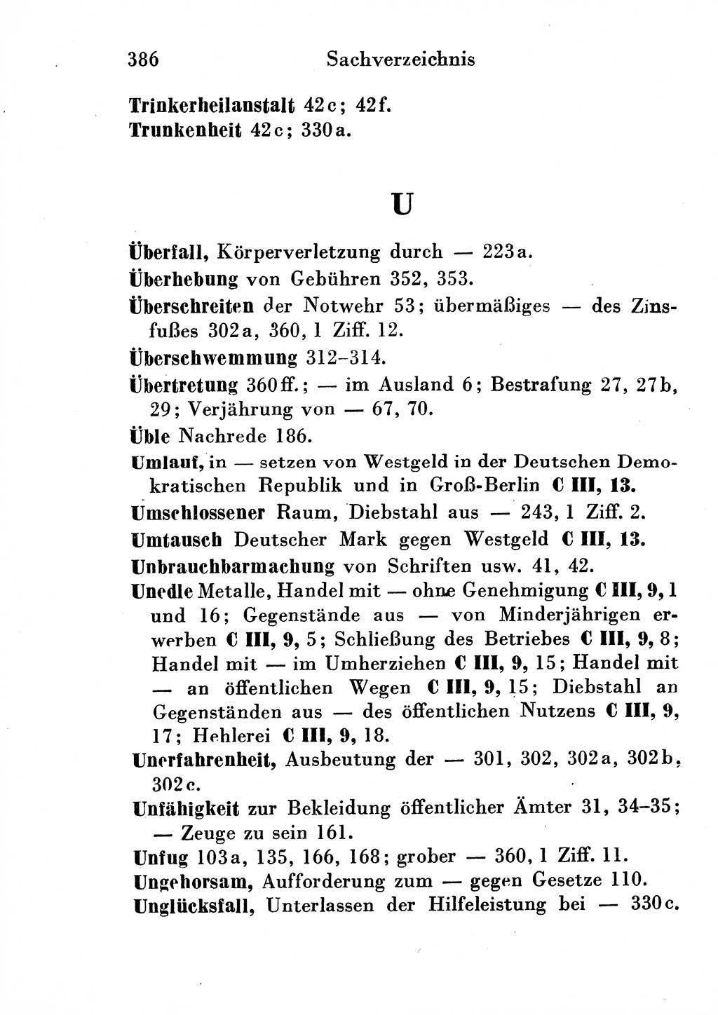 Strafgesetzbuch (StGB) und andere Strafgesetze [Deutsche Demokratische Republik (DDR)] 1954, Seite 386 (StGB Strafges. DDR 1954, S. 386)