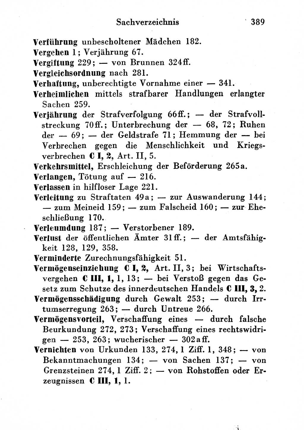 Strafgesetzbuch (StGB) und andere Strafgesetze [Deutsche Demokratische Republik (DDR)] 1954, Seite 389 (StGB Strafges. DDR 1954, S. 389)