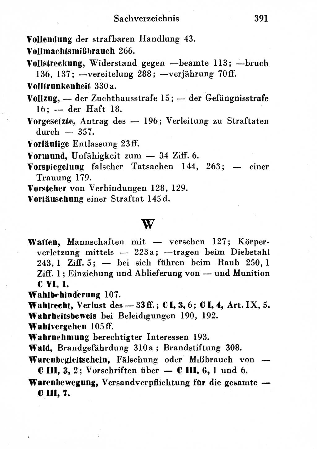 Strafgesetzbuch (StGB) und andere Strafgesetze [Deutsche Demokratische Republik (DDR)] 1954, Seite 391 (StGB Strafges. DDR 1954, S. 391)