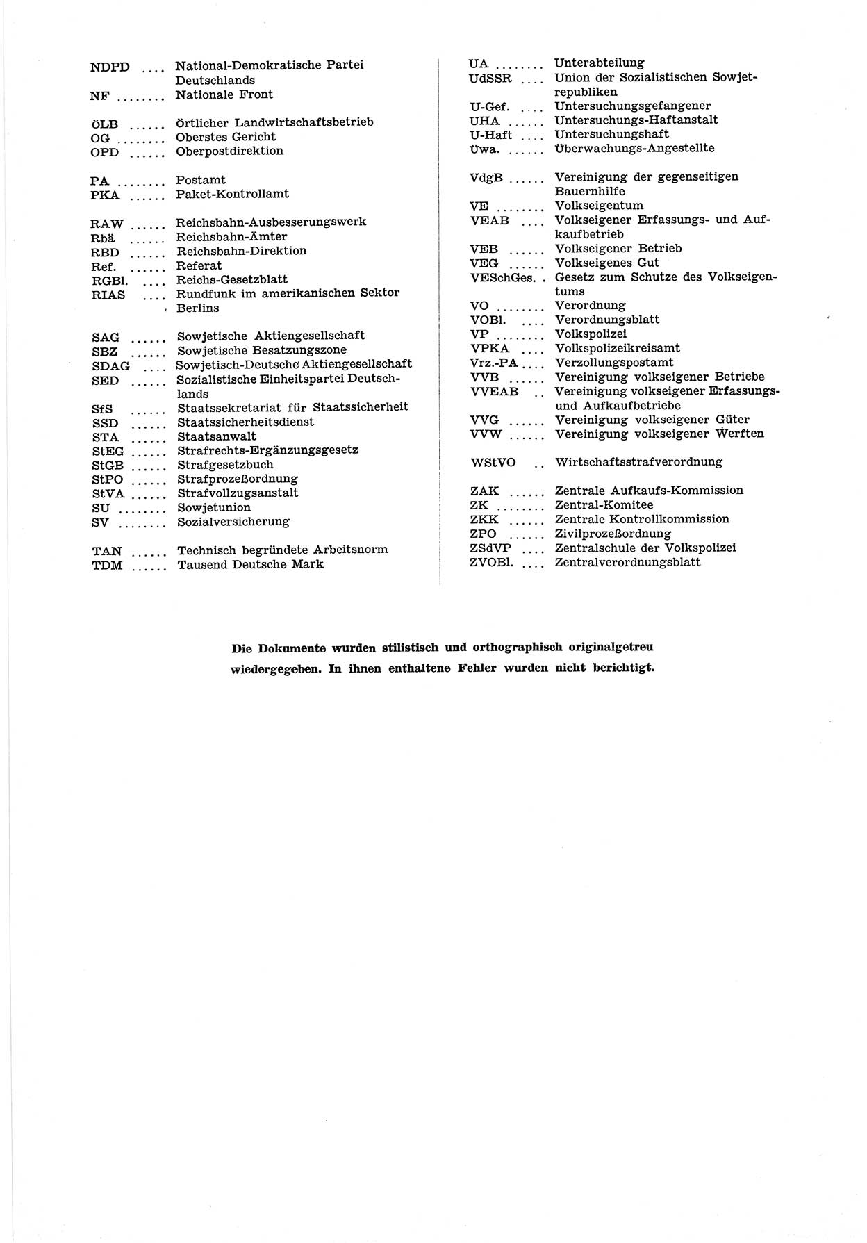 Unrecht als System, Dokumente über planmäßige Rechtsverletzungen in der Sowjetzone Deutschlands, zusammengestellt vom Untersuchungsausschuß Freiheitlicher Juristen (UFJ), Teil Ⅲ 1954-1958, herausgegeben vom Bundesministerium für gesamtdeutsche Fragen, Bonn 1958, Seite 8 (Unr. Syst. 1954-1958, S. 8)