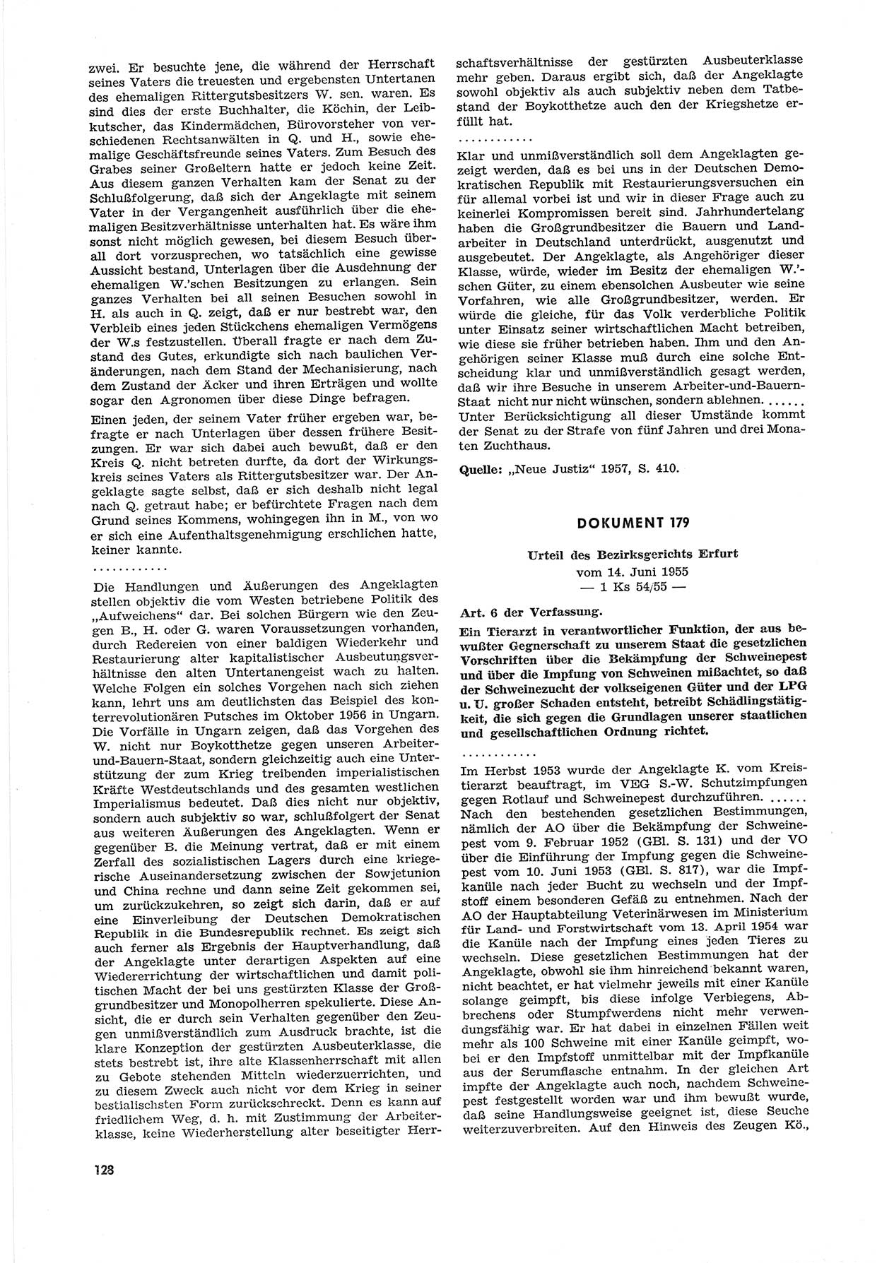 Unrecht als System, Dokumente über planmäßige Rechtsverletzungen in der Sowjetzone Deutschlands, zusammengestellt vom Untersuchungsausschuß Freiheitlicher Juristen (UFJ), Teil Ⅲ 1954-1958, herausgegeben vom Bundesministerium für gesamtdeutsche Fragen, Bonn 1958, Seite 128 (Unr. Syst. 1954-1958, S. 128)