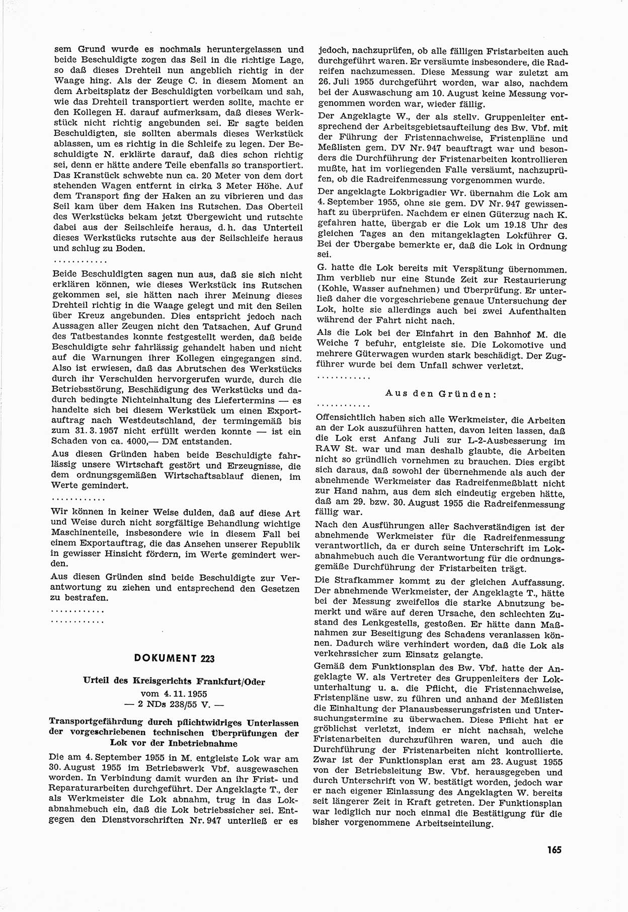 Unrecht als System, Dokumente über planmäßige Rechtsverletzungen in der Sowjetzone Deutschlands, zusammengestellt vom Untersuchungsausschuß Freiheitlicher Juristen (UFJ), Teil Ⅲ 1954-1958, herausgegeben vom Bundesministerium für gesamtdeutsche Fragen, Bonn 1958, Seite 165 (Unr. Syst. 1954-1958, S. 165)