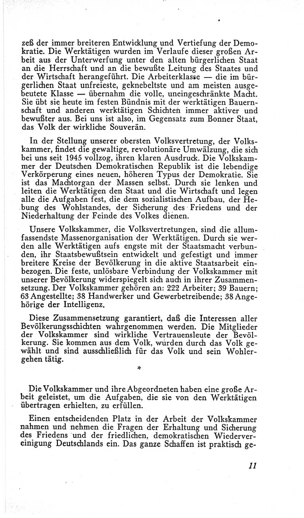 Handbuch der Volkskammer (VK) der Deutschen Demokratischen Republik (DDR), 2. Wahlperiode 1954-1958, Seite 11 (Hdb. VK. DDR, 2. WP. 1954-1958, S. 11)