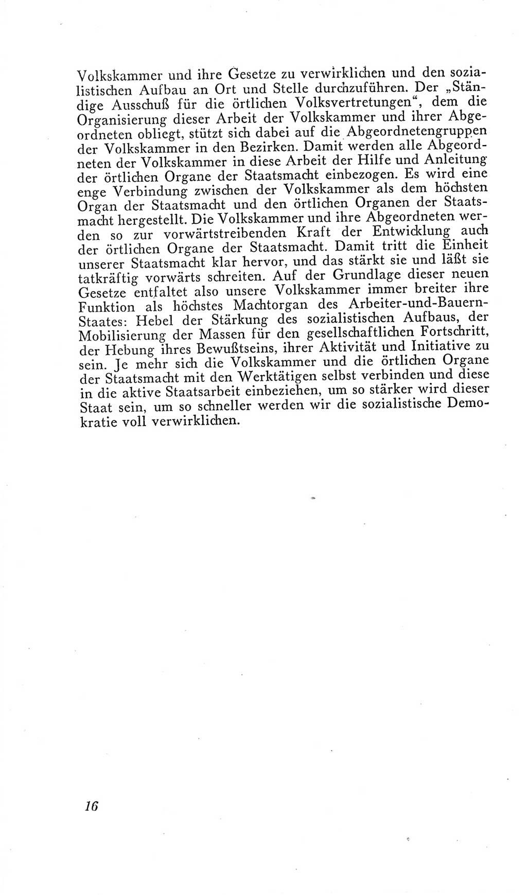 Handbuch der Volkskammer (VK) der Deutschen Demokratischen Republik (DDR), 2. Wahlperiode 1954-1958, Seite 16 (Hdb. VK. DDR, 2. WP. 1954-1958, S. 16)