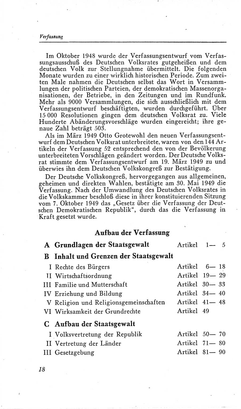 Handbuch der Volkskammer (VK) der Deutschen Demokratischen Republik (DDR), 2. Wahlperiode 1954-1958, Seite 18 (Hdb. VK. DDR, 2. WP. 1954-1958, S. 18)