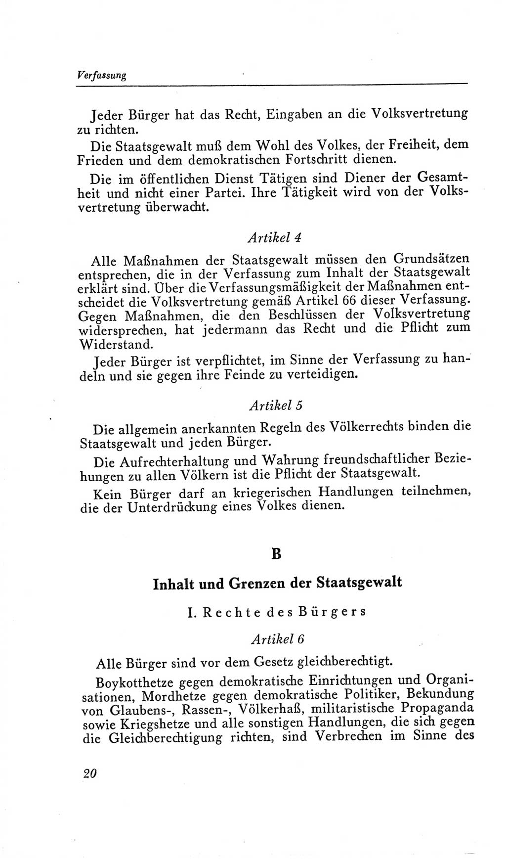 Handbuch der Volkskammer (VK) der Deutschen Demokratischen Republik (DDR), 2. Wahlperiode 1954-1958, Seite 20 (Hdb. VK. DDR, 2. WP. 1954-1958, S. 20)